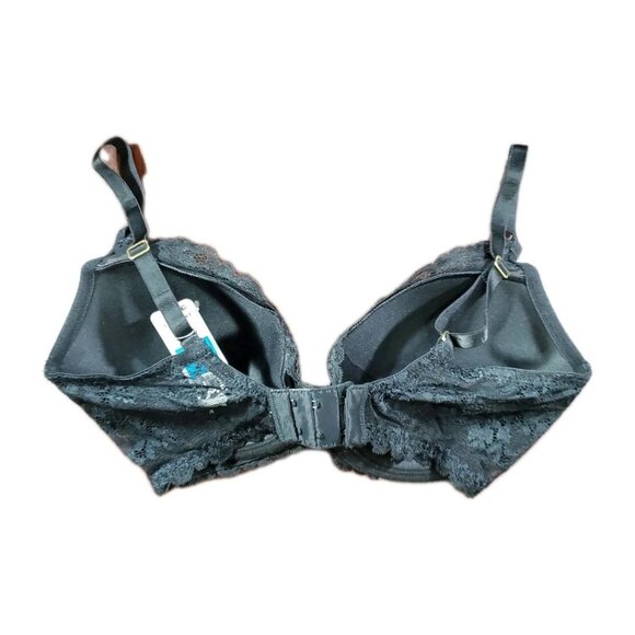 Natori Feathers Luxe Mesh Full Fit Lace Bra Black Size 32DDD - Picture 5 of 7